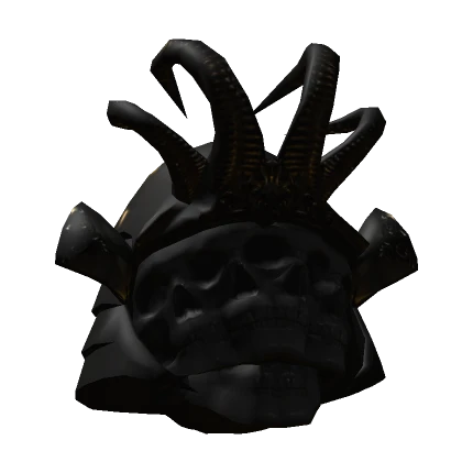 Darkened Undead Samurai Battle Helmet