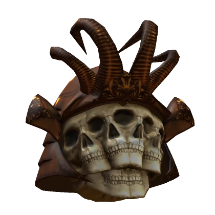 Undead Bronze Samurai Battle Helmet