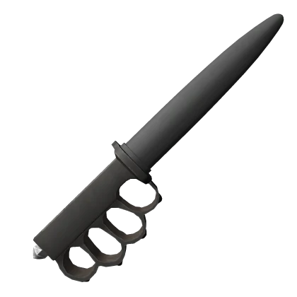  Black Knuckleduster Trench Knife