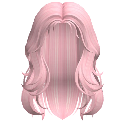 Pink Wavy Celebrity Hair (w/ matching ponytail)