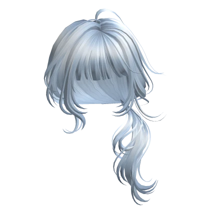 Sky Blue Low Ponytail