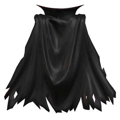 Vampire Cloak Cape Stand Collar - Black Red