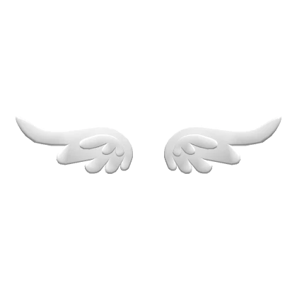 White Small Angel Wings