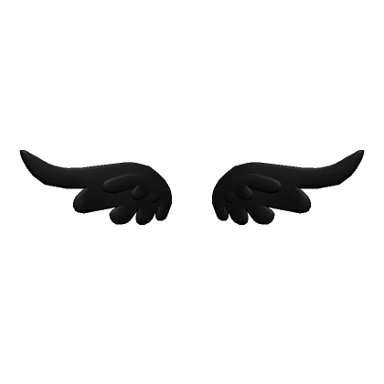 Black Small Angel Wings