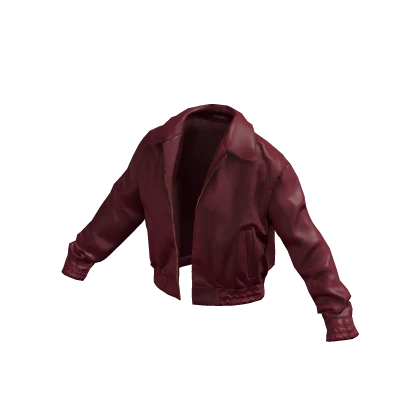 ✨ Dark Cherry Bomber Jacket Fall Y2K Winter