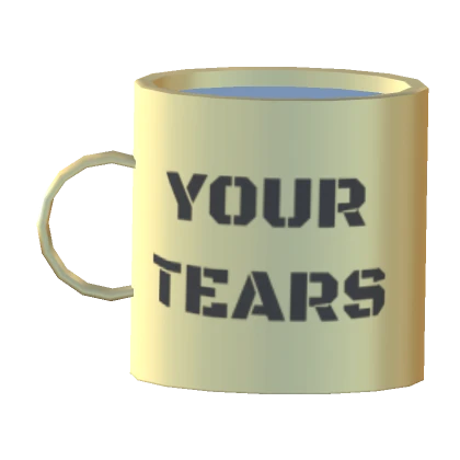 Golden Souvenir Mug: Your Tears