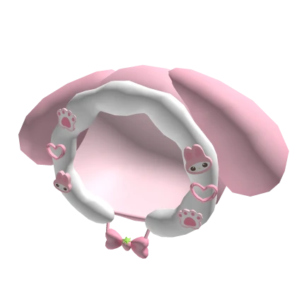 ♡ capucha de conejo de fresa rosa kawaii