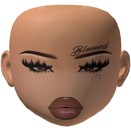 Baddie Latina Girl Mesh Makeup Gloss lips lashes