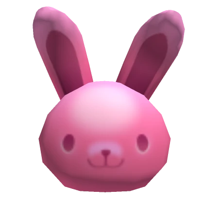 Pink Big Bunny Head