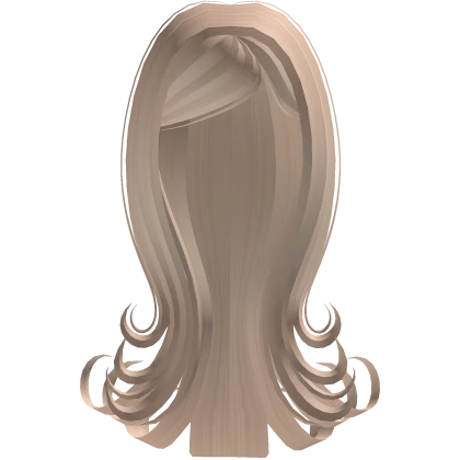 Curly Latina baddie blonde hair side part layers