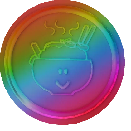 🌈🍜Giant Rainbow Ramen Coin🍜 🌈