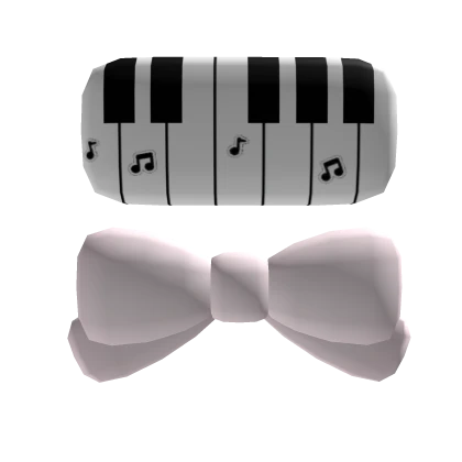 ♪ soft piano music note hairclip ♫