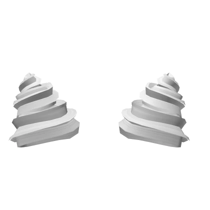 Cat Ears Hair Extension In White