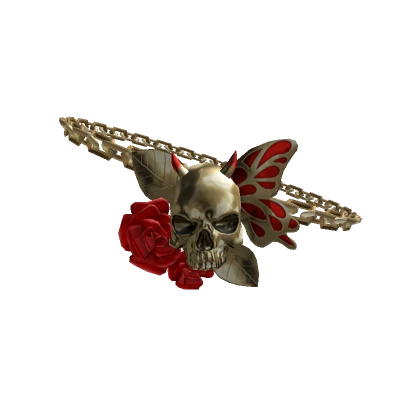 Gold Eyepatch with Red roses