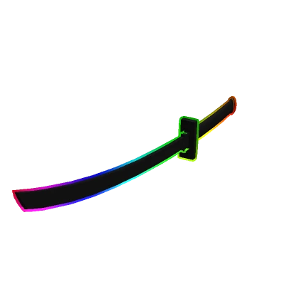 Handheld Rainbow Cyberpunk Katana