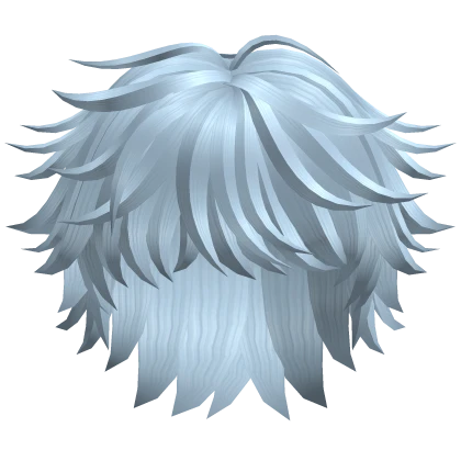 Blue Messy Cool Boy Hair