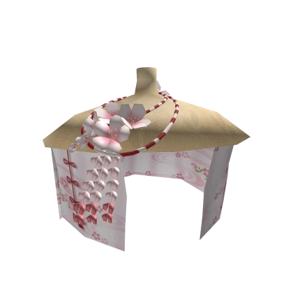 🌸 Traditional Japanese Inspired Sakura Veil Hat