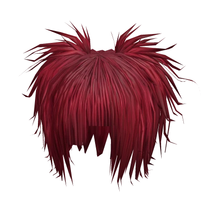 Messy Vkei Pigtails (Red)