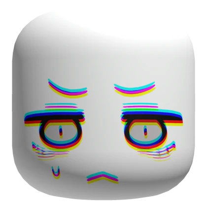 Stressed Glitched Chibi Face