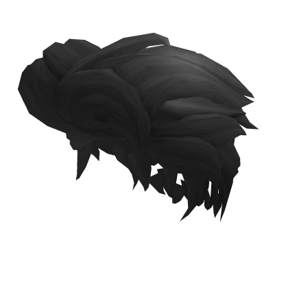 Gray Messy Slicked Back Hair