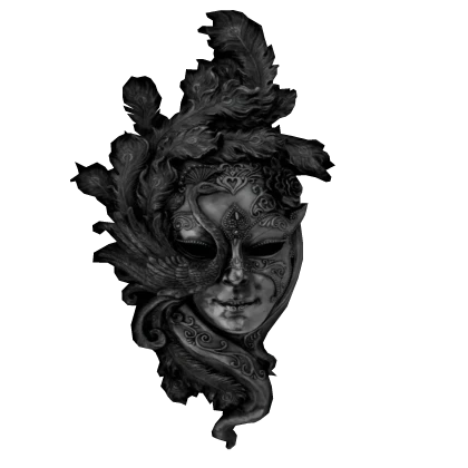 Horror Black Masquerade Mask