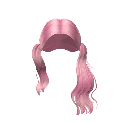 Long Wavy Popstar Pigtails in Pink