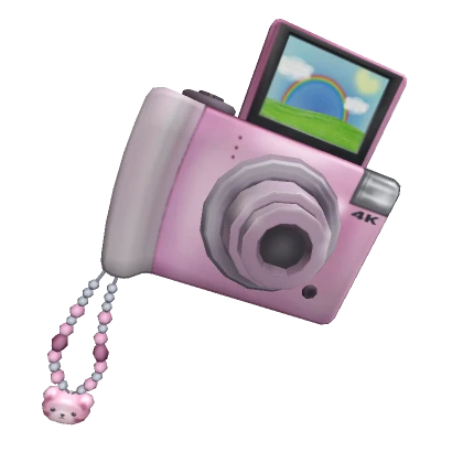 Pink 4K Digital Camera