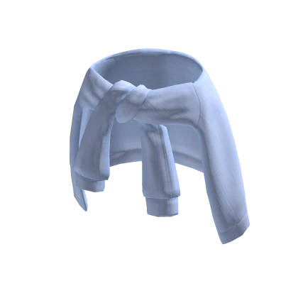 Blue Jacket Around Waist