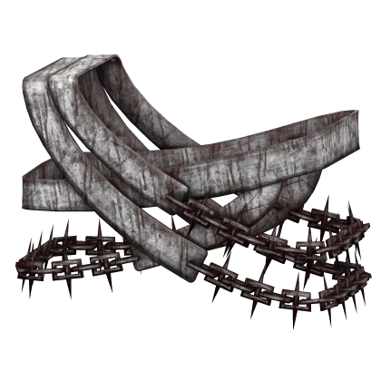 White Bloody Anguro Dark Chained Torso Belt