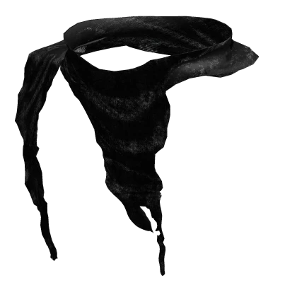 Vintage Torn Black Scarf