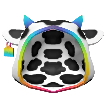 🌈 Rainbow Cow Hood 🌈