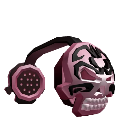 Pink Skull Headphones