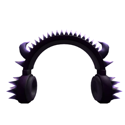 Purple Spikes Headphones 