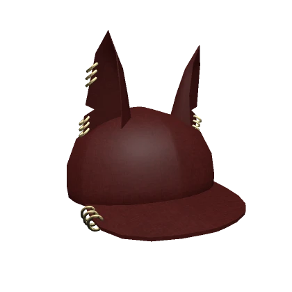 Red Foxy Cap with Piercings