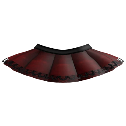 Ruffled Vampire Skirt Red ♥ [Blush Fashion]