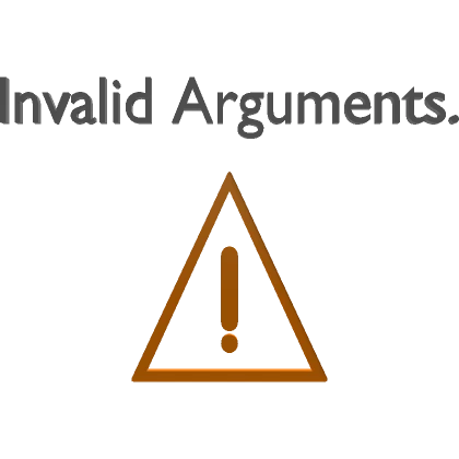 Invalid Arguments (Head)