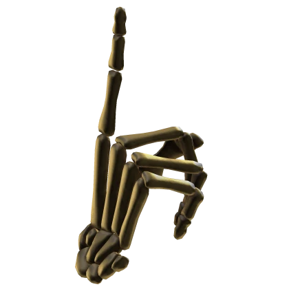 Golden Quiet Skeleton Hand