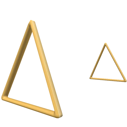 Gold Triangle Earrings