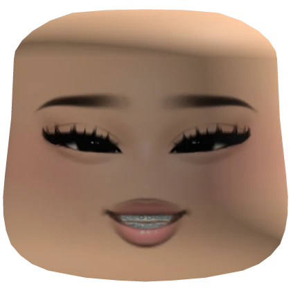Smiling cute braces makeup