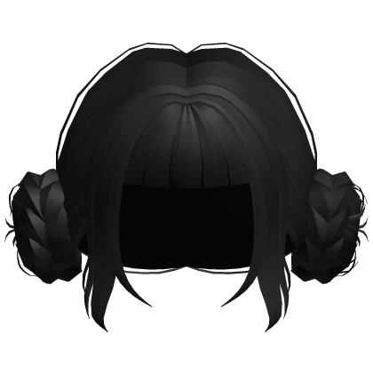 Kpop Demon Zoey Hunter Double Braided Low Buns