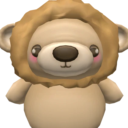 JUMBO Lion Plushie - On Back