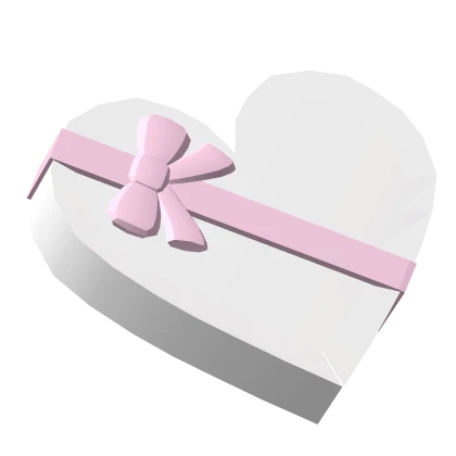 𐔌ˇ : cutesy valentines heart box in white ♡ (hat)
