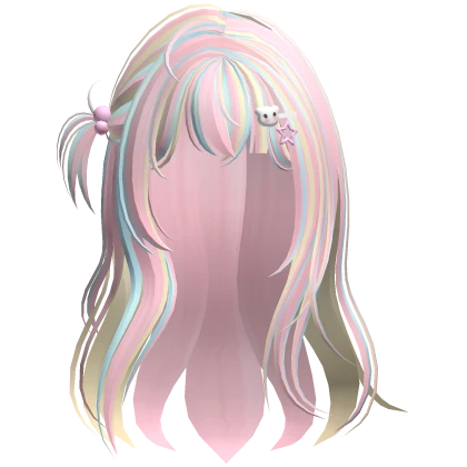 Kawaii Bunny Soft Hair + Hairclips (Confetti)