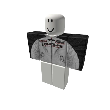 Male Top R6 R15 Y2k Emo Evade Black White [ + ]