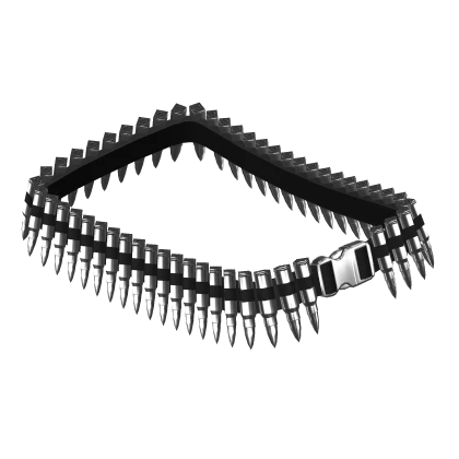Silver Punk Bullet Belt 3.0