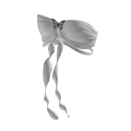 ButterFly Crop Top White