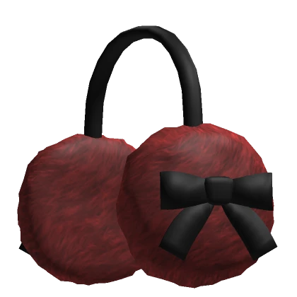 Y2k Red Bow Earmuffs