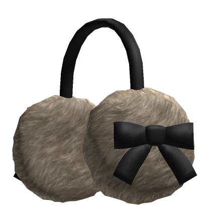 Y2K Brown Bow Earmuffs