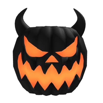 Spooky Halloween Pumpkin Demon Mask