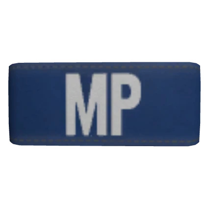 Blue MP Military Police Armband